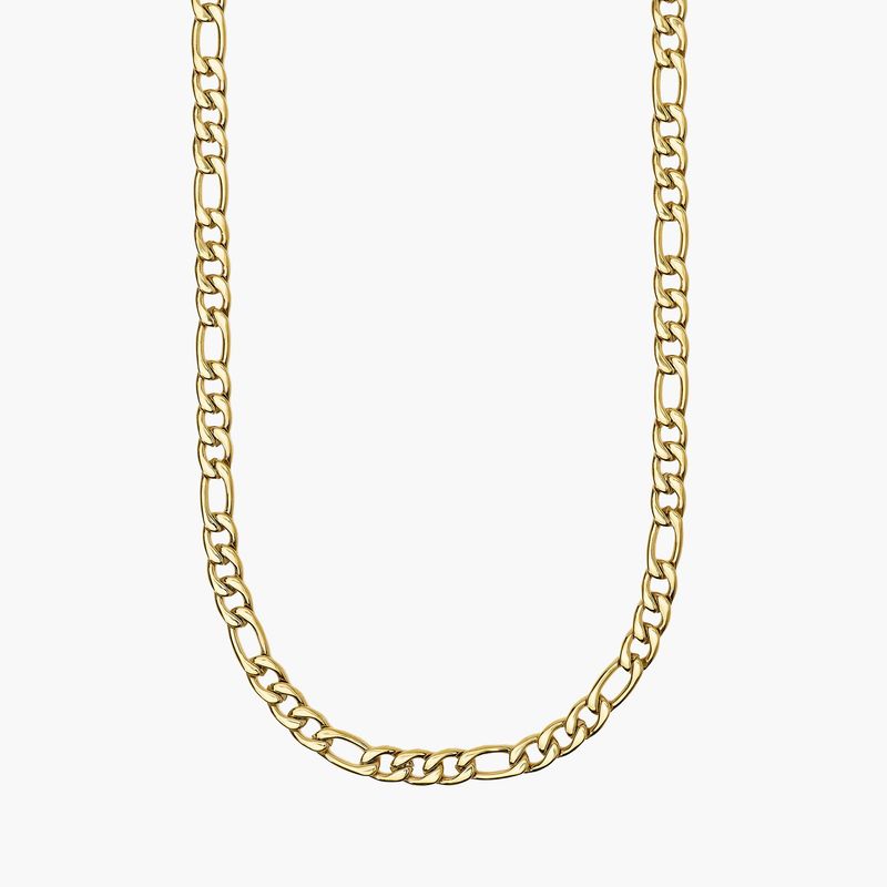 Collana uomo in acciaio dorato con catena figaro Kidult Collana uomo in acciaio dorato con catena figaro Kidult