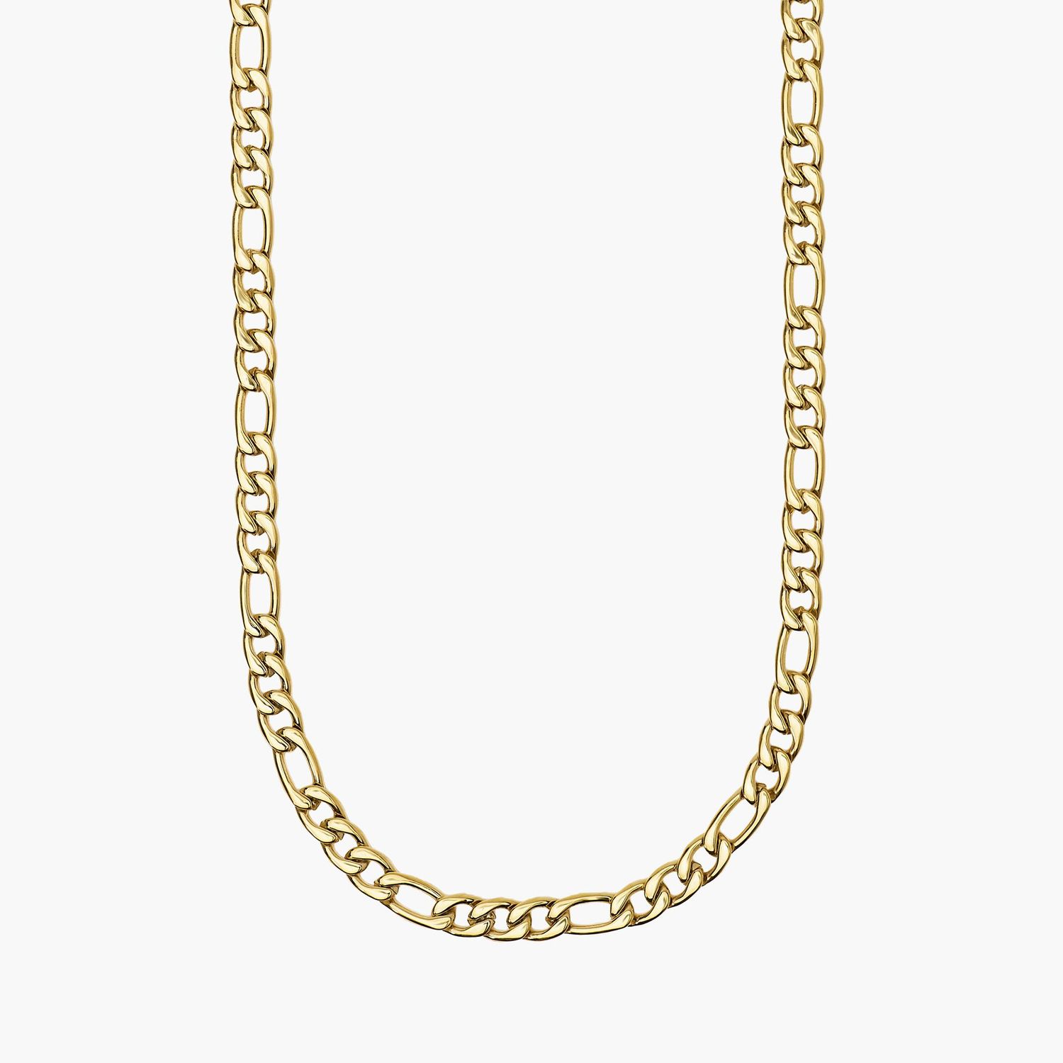 Collana uomo in acciaio dorato con catena figaro Kidult Collana uomo in acciaio dorato con catena figaro Kidult