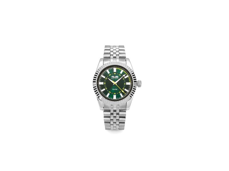 Orologio 4us Paciotti Acciaio  STEEL QUADRANTE VERDE SUNRAY 40MM