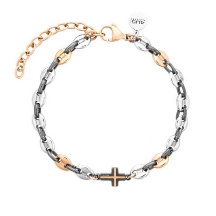 Bracciale Uomo 4US Cesare Paciotti Acciaio Croce 4UBR8468