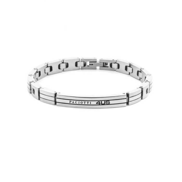 Bracciale Uomo 4US Cesare Paciotti Acciaio Targhetta 4UBR8452 Bracciale Uomo 4US Cesare Paciotti Acciaio Targhetta 4UBR8452