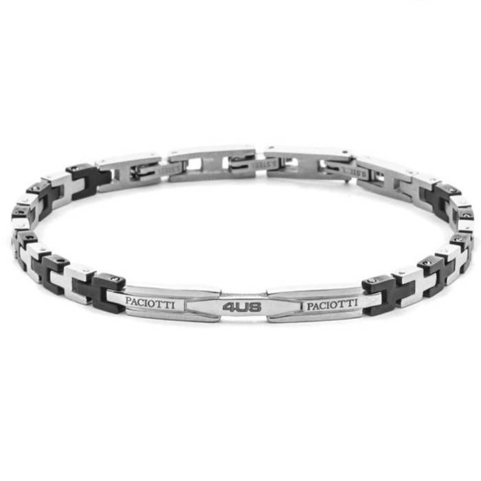 Bracciale Uomo 4US Cesare Paciotti Acciaio Targhetta 4UBR8455 Bracciale Uomo 4US Cesare Paciotti Acciaio Targhetta 4UBR8455
