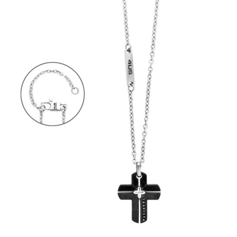 Collana Uomo 4US Cesare Paciotti Acciaio Croce 4UCL8428 Collana Uomo 4US Cesare Paciotti Acciaio Croce 4UCL8428