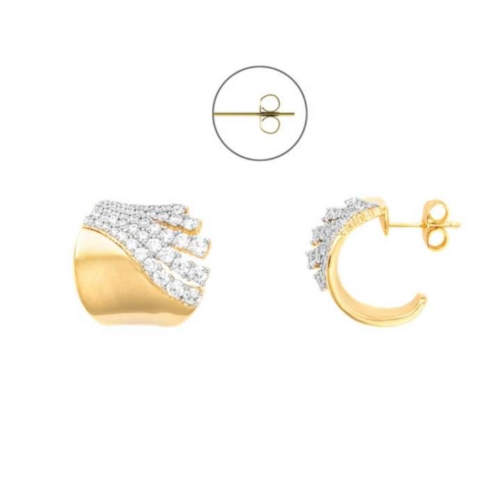 Orecchino Donna 4US Cesare Paciotti Ottone Oro Pvd Zirconi 4UOR8558W Orecchino Donna 4US Cesare Paciotti Ottone Oro Pvd Zirconi 4UOR8558W