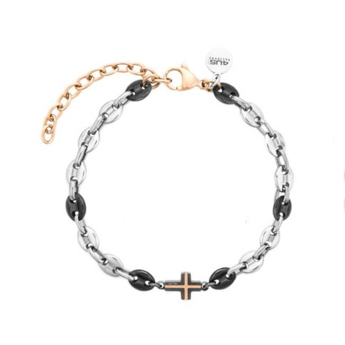 Bracciale Uomo 4US Cesare Paciotti Acciaio Croce 4UBR8467 Bracciale Uomo 4US Cesare Paciotti Acciaio Croce 4UBR8467