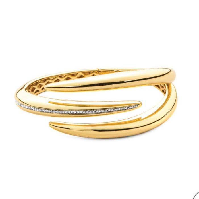 Bracciale Donna 4US Cesare Paciotti Ottone Oro Pvd Zirconi 4UBR8552W Bracciale Donna 4US Cesare Paciotti Ottone Oro Pvd Zirconi 4UBR8552W