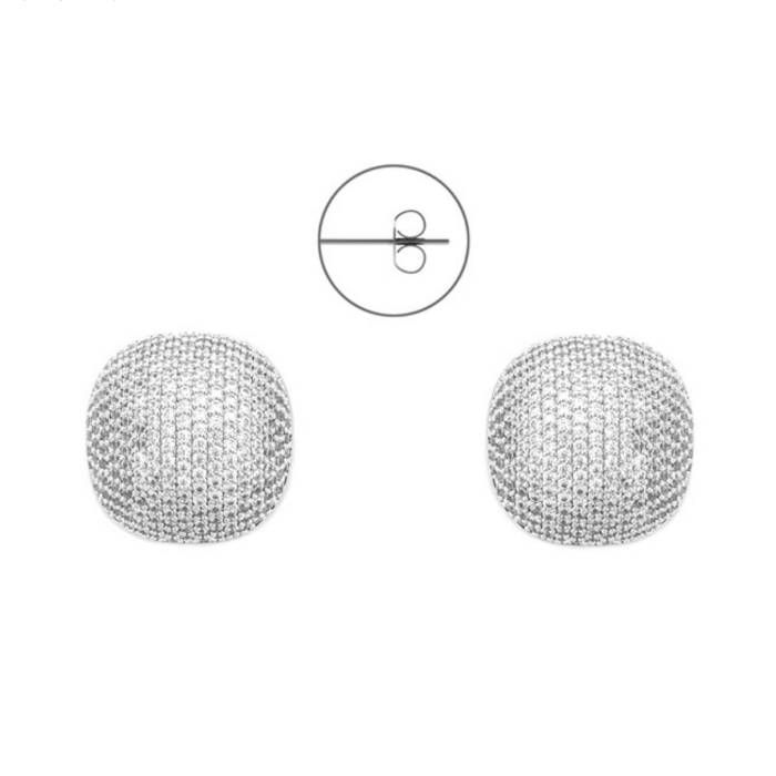 Orecchino Donna 4US Cesare Paciotti Ottone Bianco Zirconi 4UOR8575W