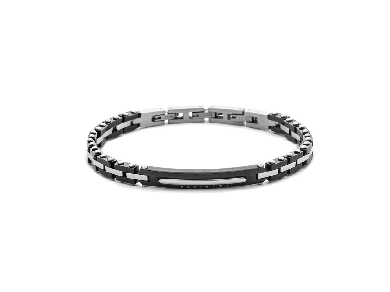Bracciale Uomo 4US Cesare Paciotti Acciaio Tennis 4UBR8430 Bracciale Uomo 4US Cesare Paciotti Acciaio Tennis 4UBR8430