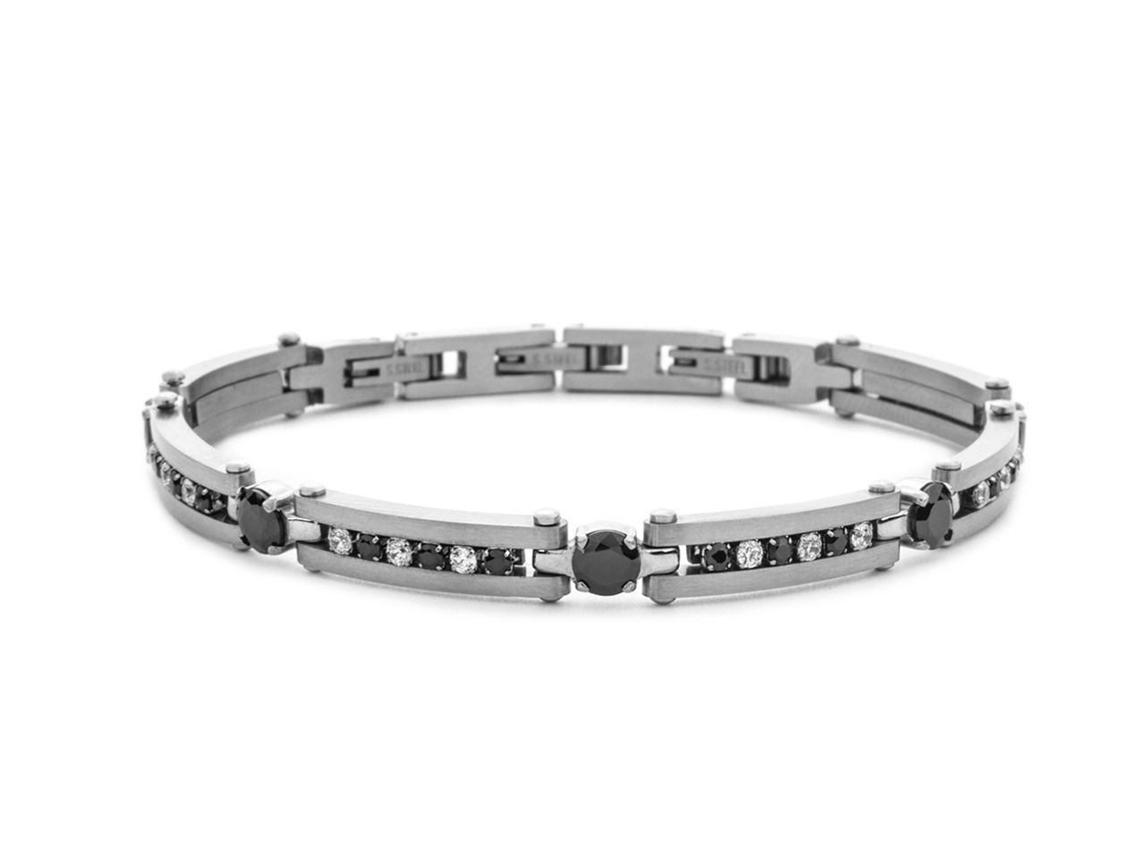Bracciale Uomo 4US Cesare Paciotti Acciaio tennis 4UBR7835 Bracciale Uomo 4US Cesare Paciotti Acciaio tennis 4UBR7835