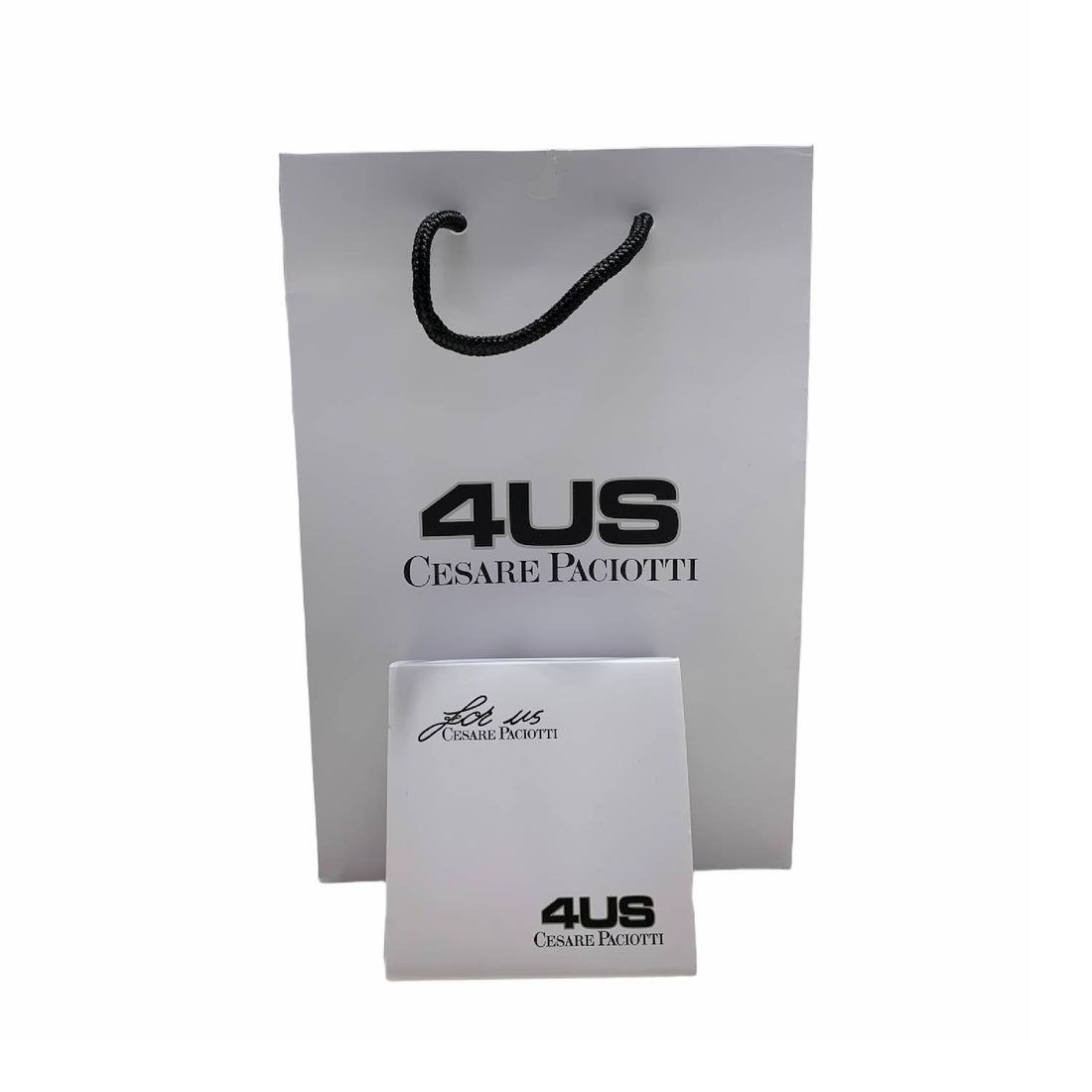 Bracciale Uomo 4US Cesare Paciotti Tennis Acciaio Zirconi neri e Bianchi 4UBR6991