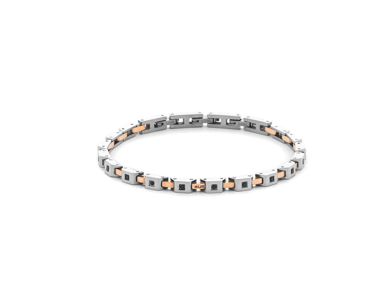 Bracciale Uomo 4US Cesare Paciotti Bicolore 4UBR8505 Bracciale Uomo 4US Cesare Paciotti Bicolore 4UBR8505