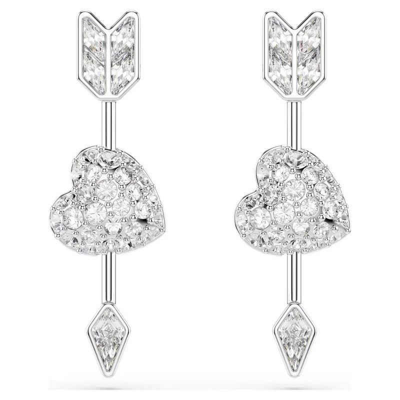 Orecchini a cerchio Dextera Taglio Round, Mini, Bianchi, Placcato color oro Swarovski Orecchini a cerchio Dextera Taglio Round, Mini, Bianchi, Placcato color oro Swarovski