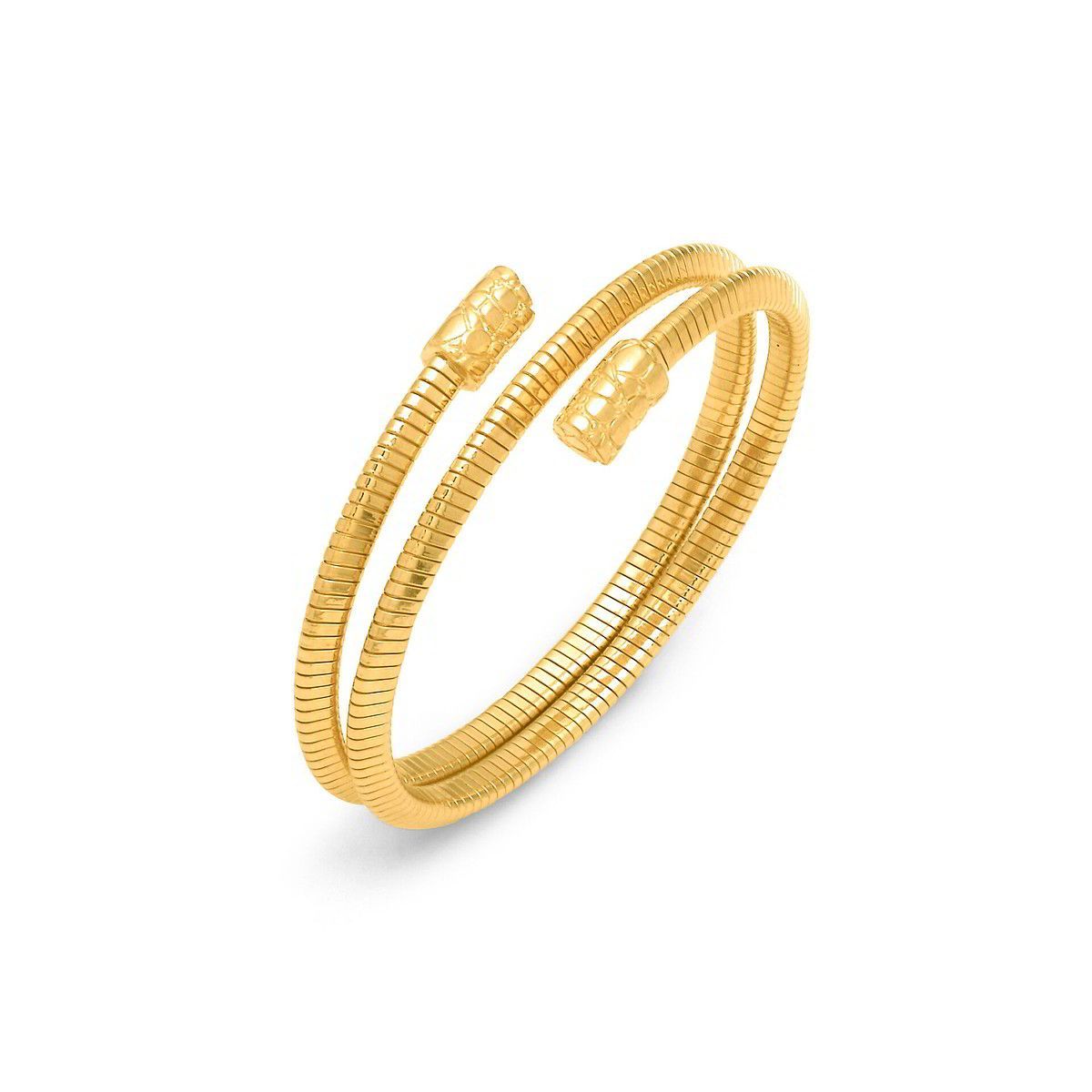 Bracciale tubogas croco doppio piccolo dorato - Giovanni Raspini Bracciale tubogas croco doppio piccolo dorato - Giovanni Raspini