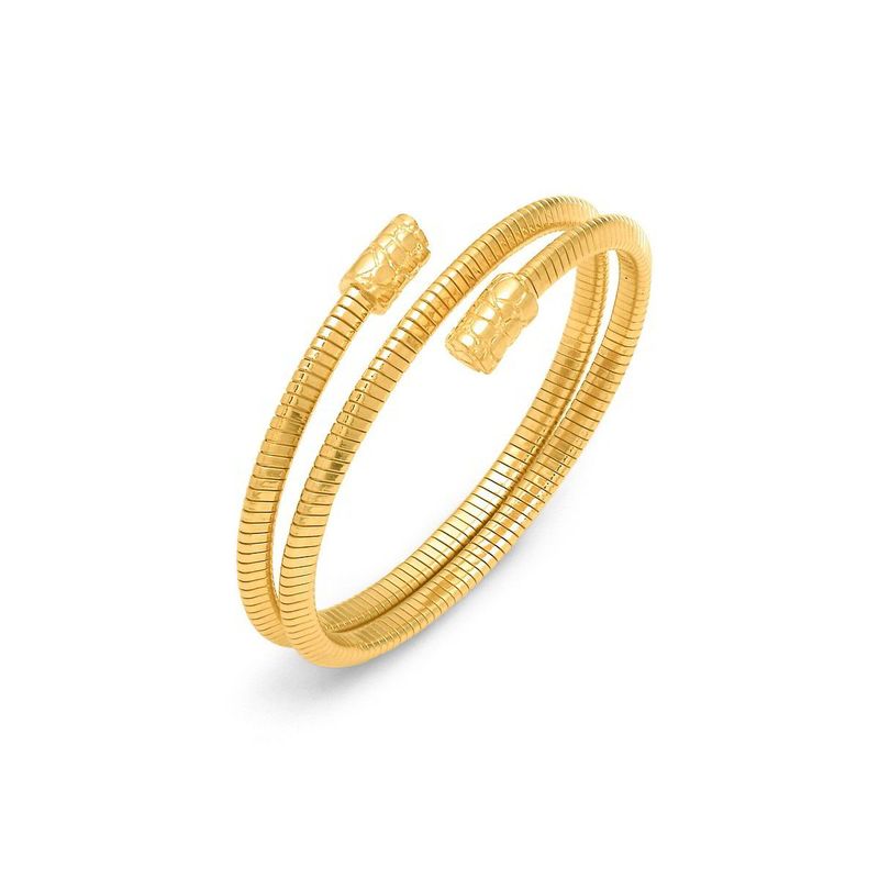 Bracciale tubogas croco doppio piccolo dorato - Giovanni Raspini Bracciale tubogas croco doppio piccolo dorato - Giovanni Raspini