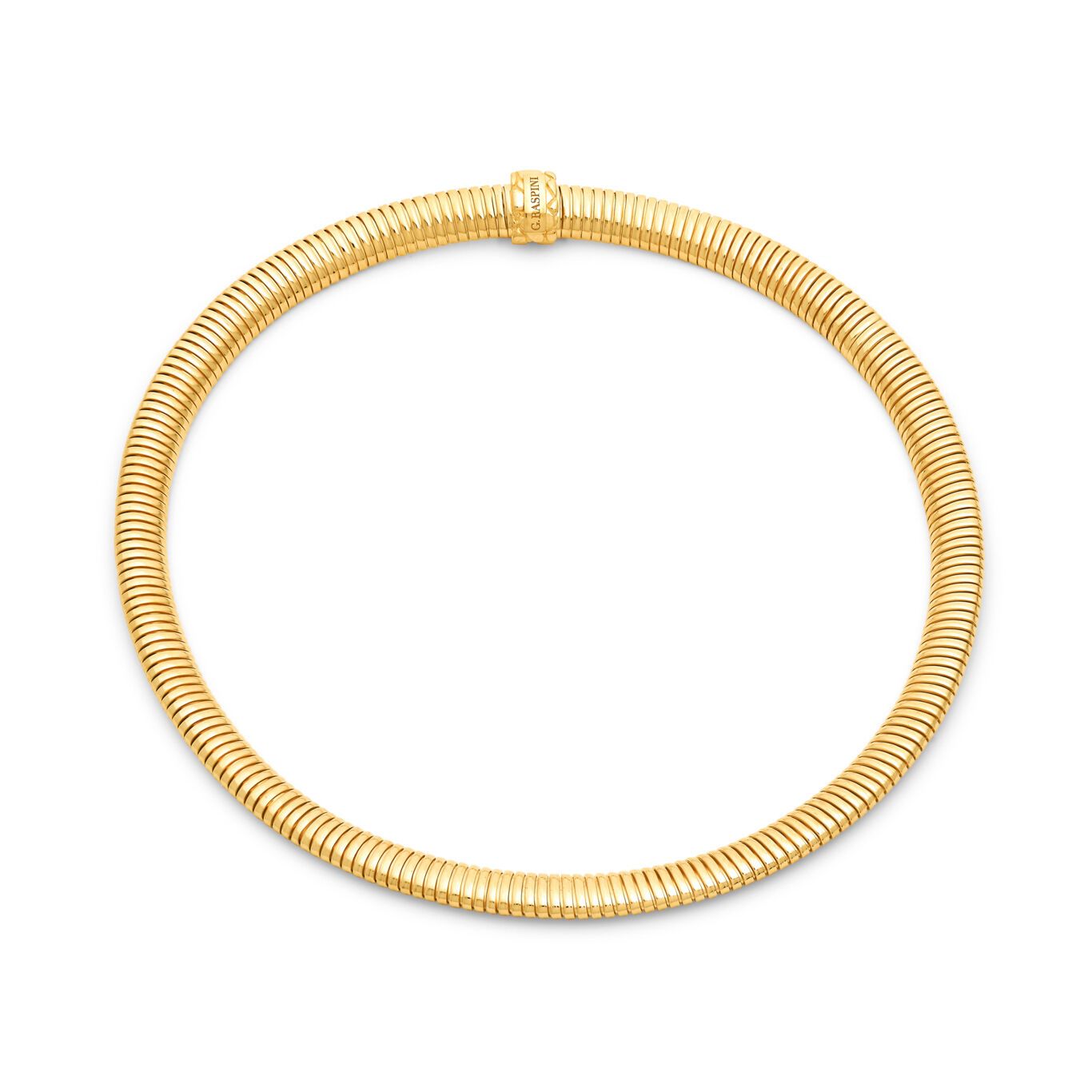 Collana tubogas dorata - Giovanni Raspini