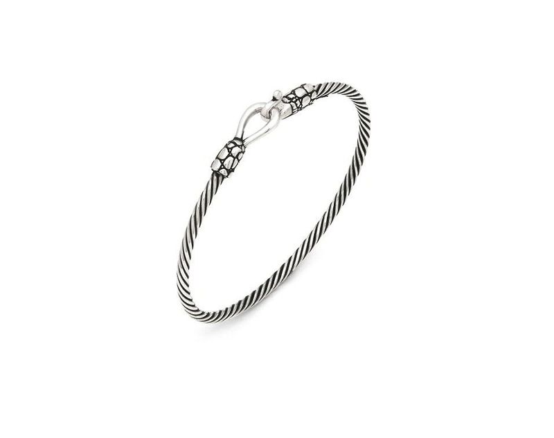 Bracciale rigido croco  - Giovanni Raspini