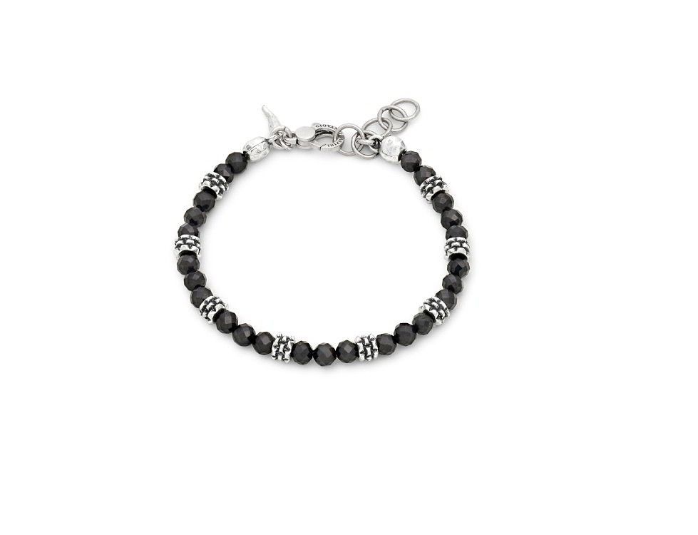 Bracciale spinello nero borchie - Giovanni Raspini