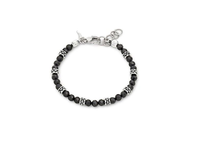 Bracciale spinello nero borchie - Giovanni Raspini