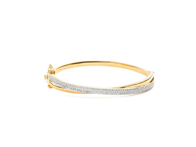 Bracciale Donna 4US Cesare Paciotti Ottone Oro Pvd Zirconi