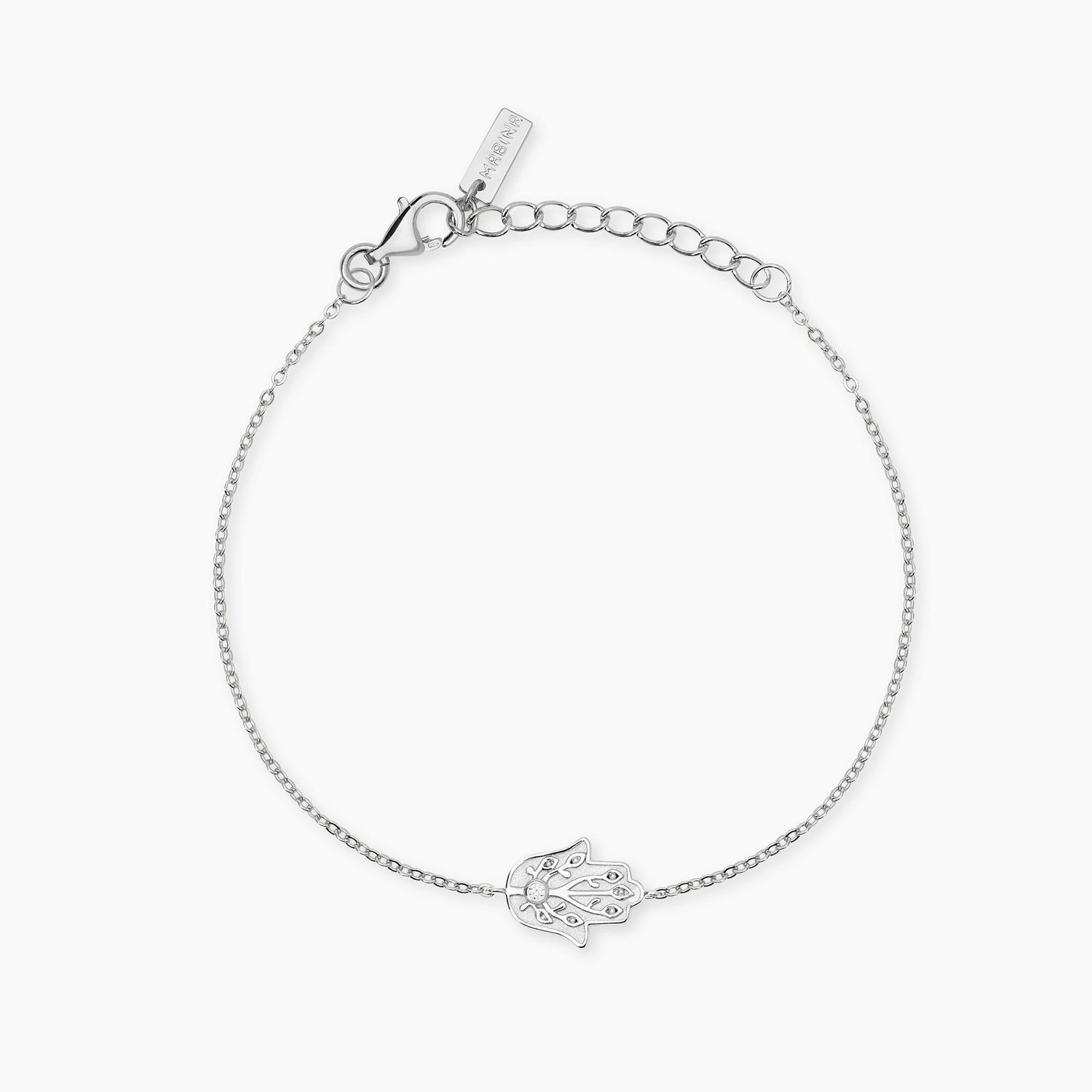 Bracciale in argento con mano di Fatima POSITIVE ENERGY - Mabina Gioielli