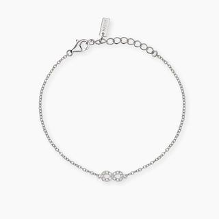 Bracciale con infinito e diamanti lab-grown 0,009 carati  - MABINA My Diamond