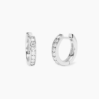 Orecchini a cerchio con diamanti lab-grown 0,025 carati - MABINA My Diamond Orecchini a cerchio con diamanti lab-grown 0,025 carati - MABINA My Diamond