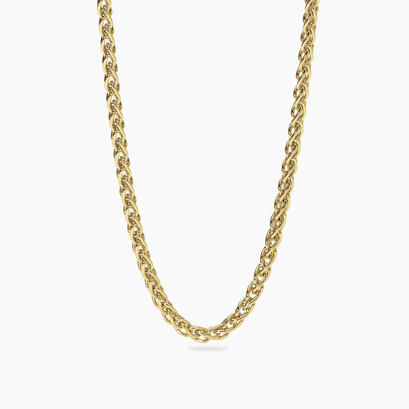 Collana in argento con catena spiga da uomo EVERY DAY -