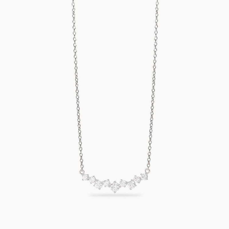 Girocollo in argento con elemento in zirconi BELLA DI NOTTE - Mabina Gioielli