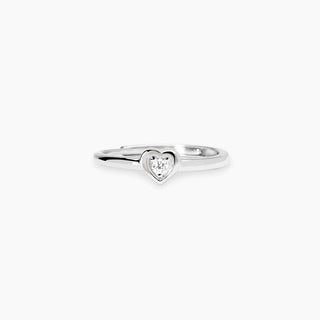 Anello con cuore in diamante lab-grown 0,05 carati  - MABINA My Diamond