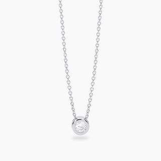 Girocollo punto luce con diamante lab-grown 0,18 carati  - MABINA My Diamond
