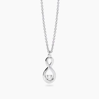 Girocollo con infinito e diamante lab-grown 0,06 carati  - MABINA My Diamond