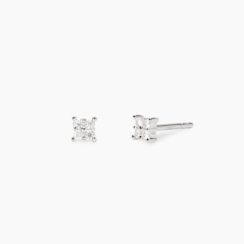 Orecchini punto luce in diamanti lab-grown 0,016 carati  - MABINA My Diamond
