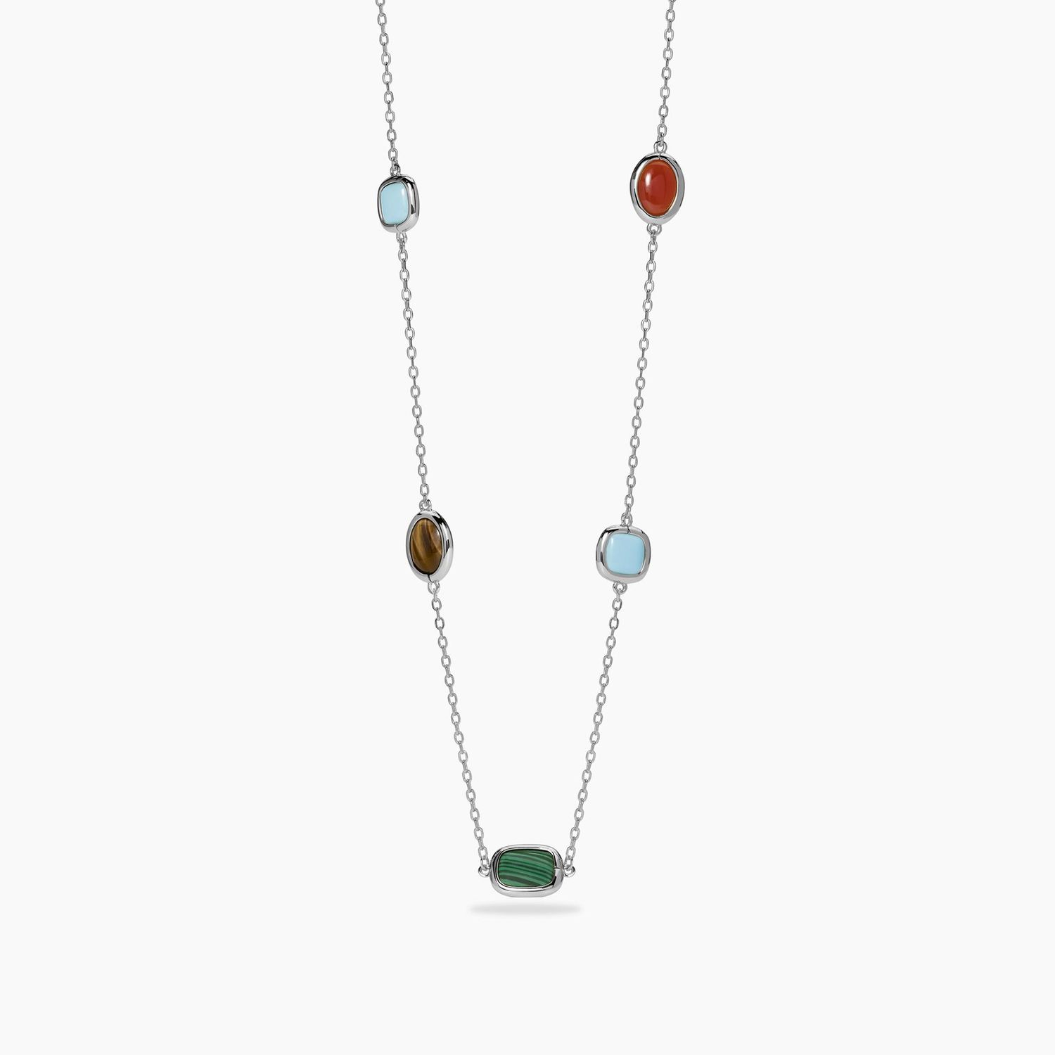 Girocollo in argento con pietre multicolor GIULIETTA - Mabina Gioielli Girocollo in argento con pietre multicolor GIULIETTA - Mabina Gioielli