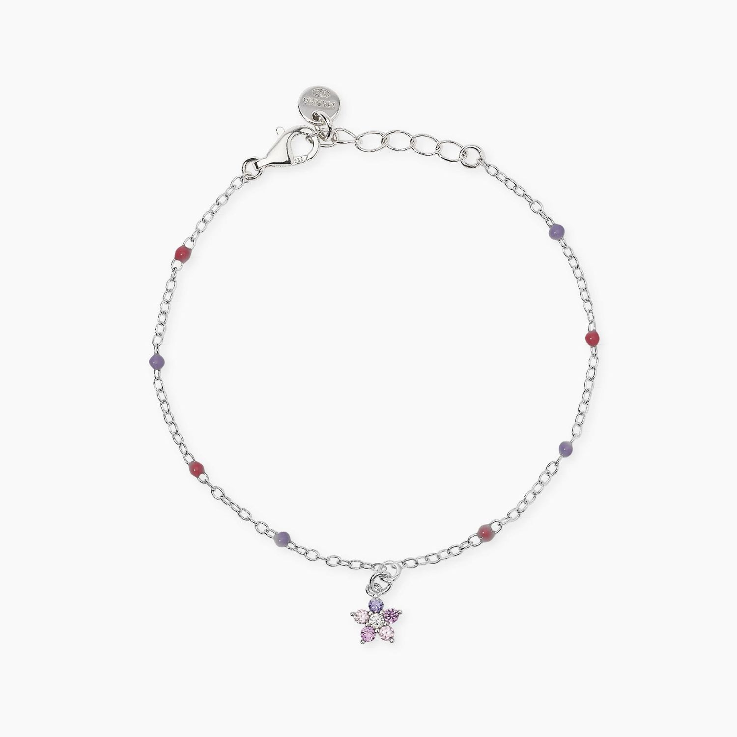 Bracciale multicolor bambina con fiore FUN FLOWER - Mabina Gioielli