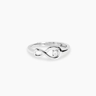 Anello con infinito in diamante lab-grown 0,06 carati - MABINA My Diamond Anello con infinito in diamante lab-grown 0,06 carati - MABINA My Diamond
