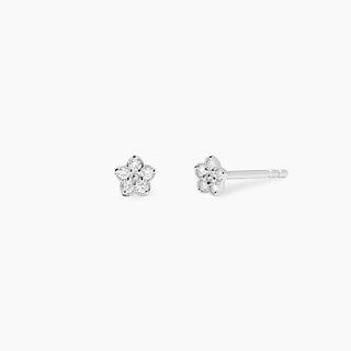 Orecchini fiore con diamanti lab-grown 0,009 carati - MABINA My Diamond Orecchini fiore con diamanti lab-grown 0,009 carati - MABINA My Diamond
