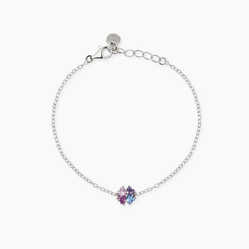 Bracciale bambina con quadrifoglio multicolor QUATTRO DESIDER - Mabina Gioielli