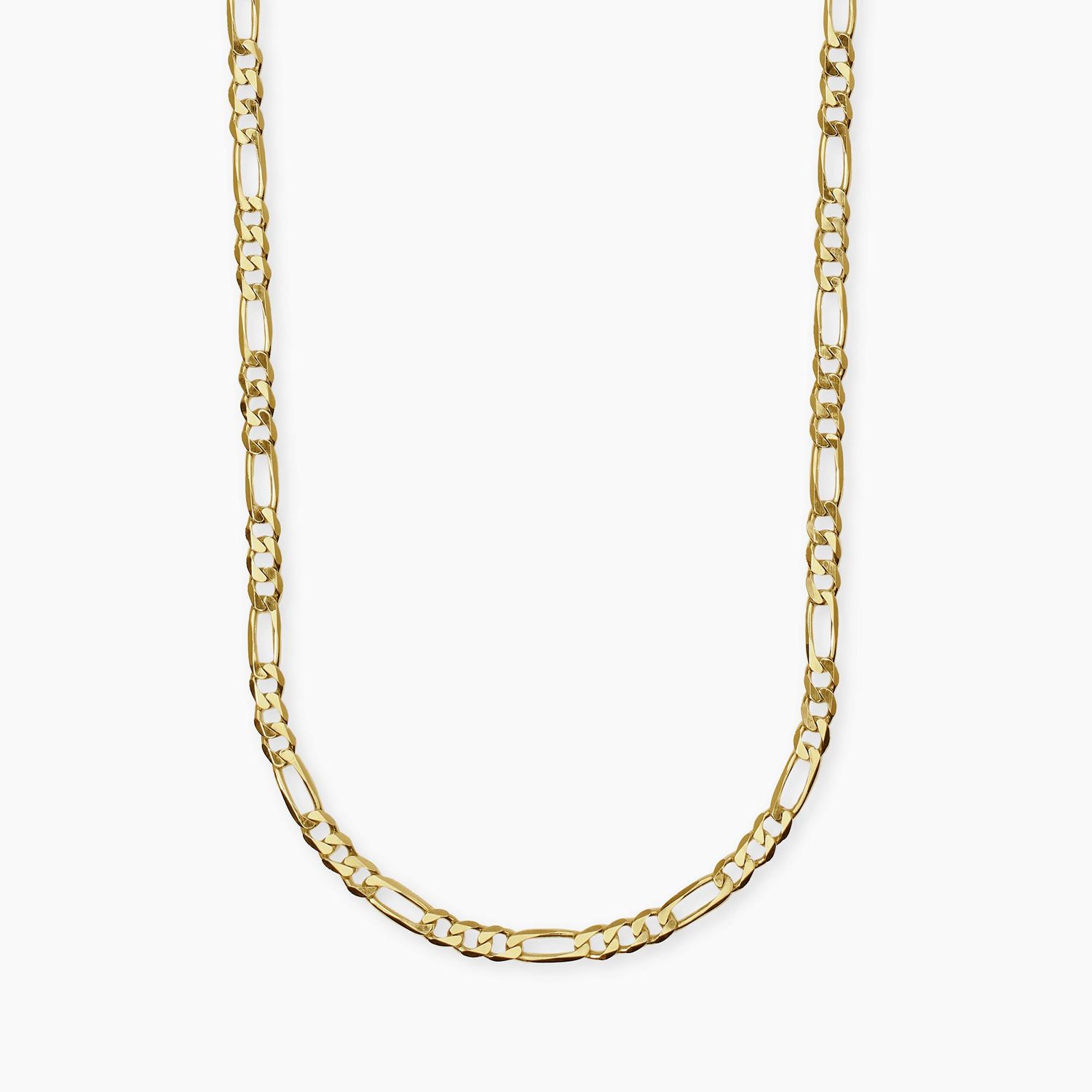 Collana in argento dorato con catena figaro da uomo MILLENNIUM - Mabina Uomo