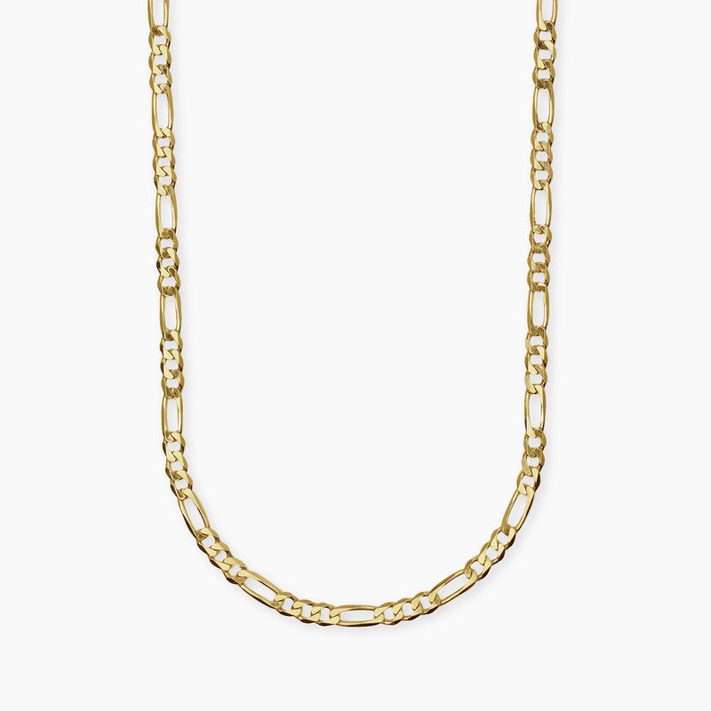 Collana in argento dorato con catena figaro da uomo MILLENNIUM - Mabina Uomo