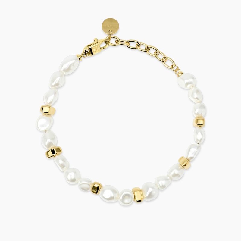 Bracciale dorato con perle conchiglia - Style 70 Kidult