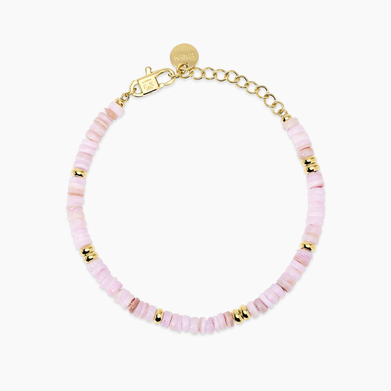 Bracciale regolabile con conchiglie rosa - Style 78 Kidult