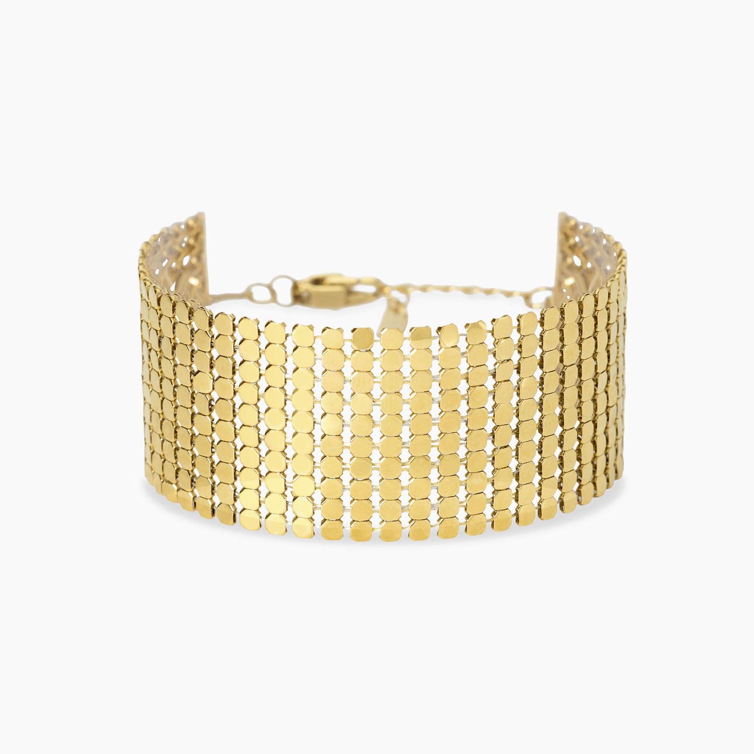 Bracciale dorato con catena disco - Style 81 Kidult