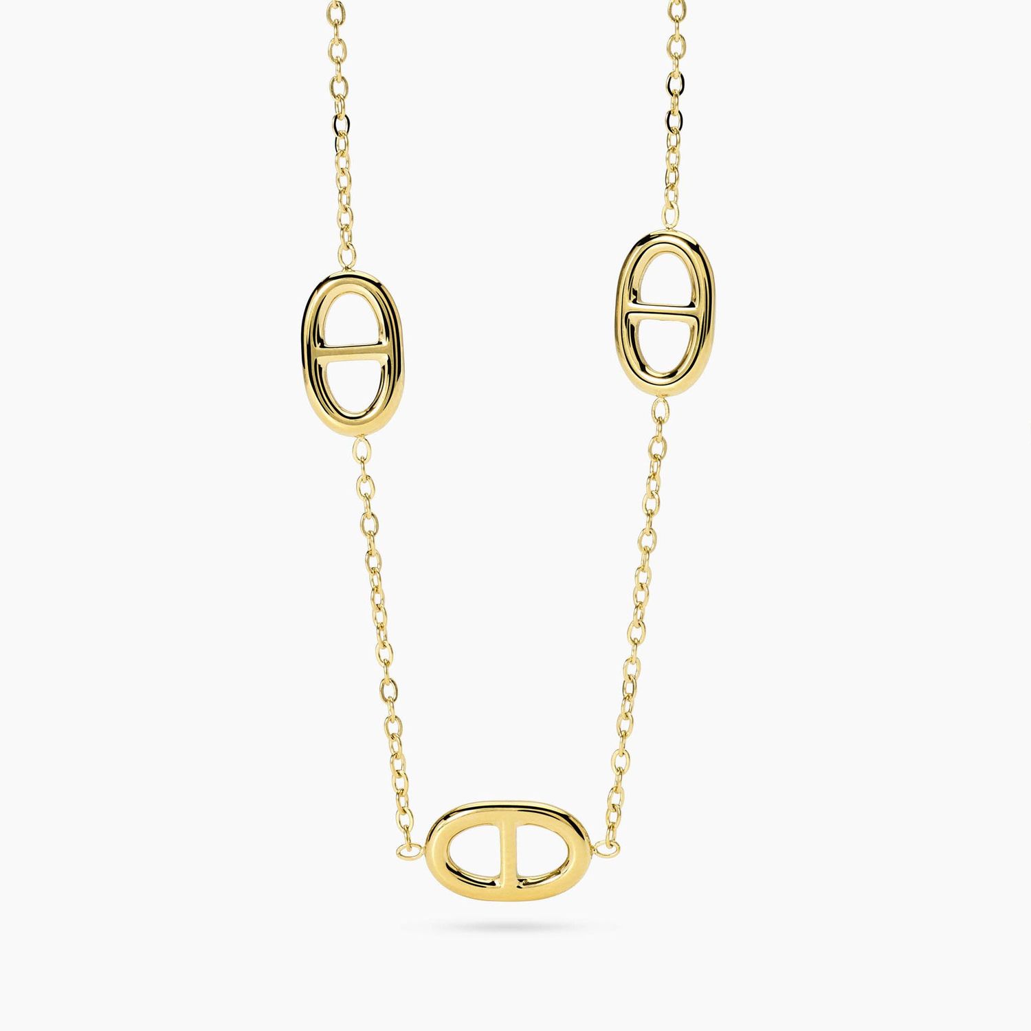 Girocollo con staffe in acciaio dorato - Style 84 Kidult