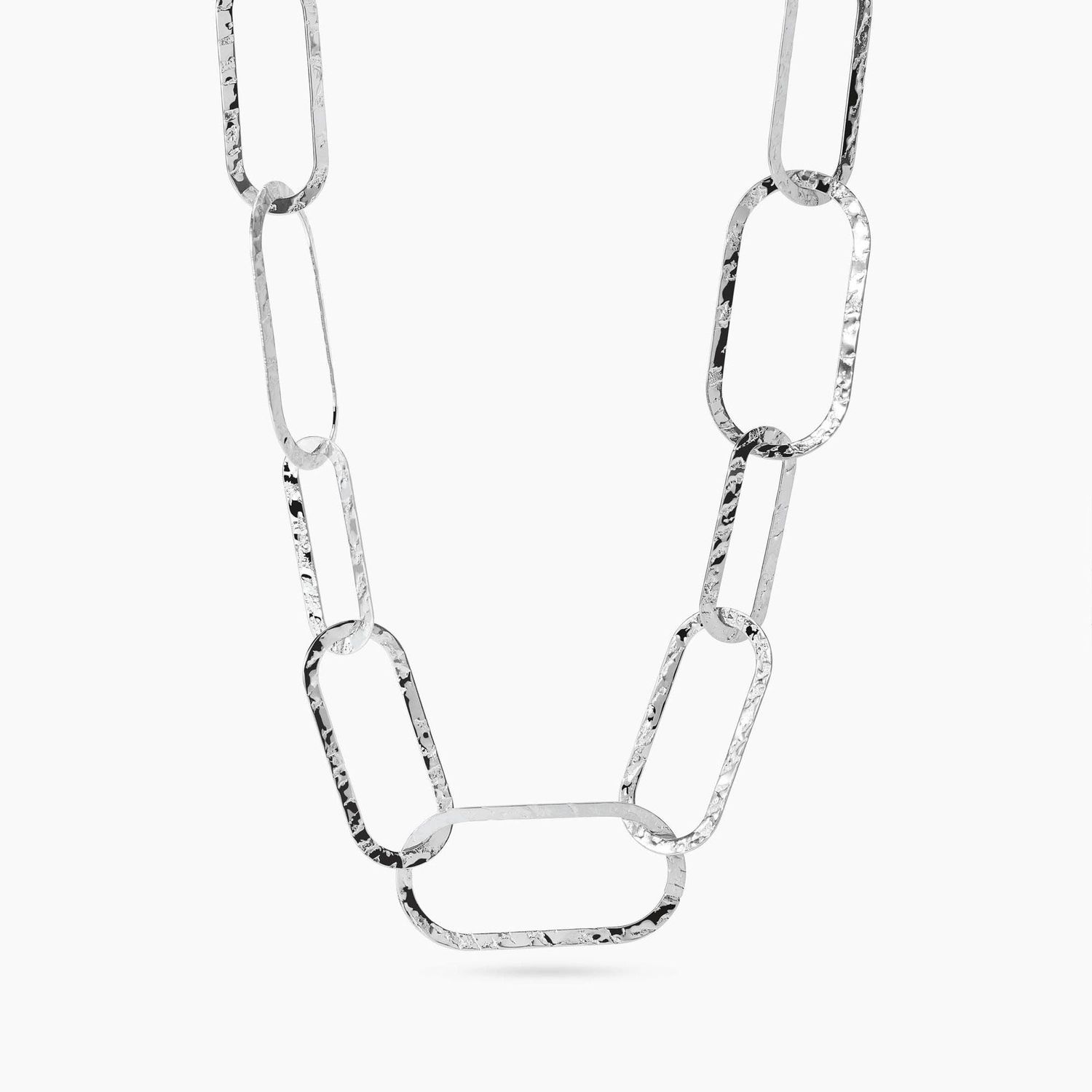 Collana con maglie allungate martellate - Style 83 Kidult