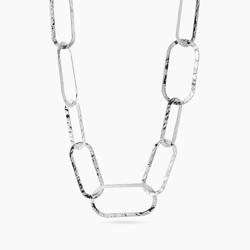 Collana con maglie allungate martellate - Style 83 Kidult Collana con maglie allungate martellate - Style 83 Kidult