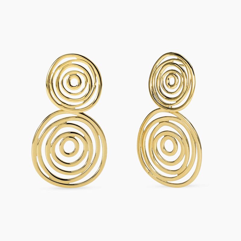 Orecchini dorati con pendenti vortice - Style 63 Kidult