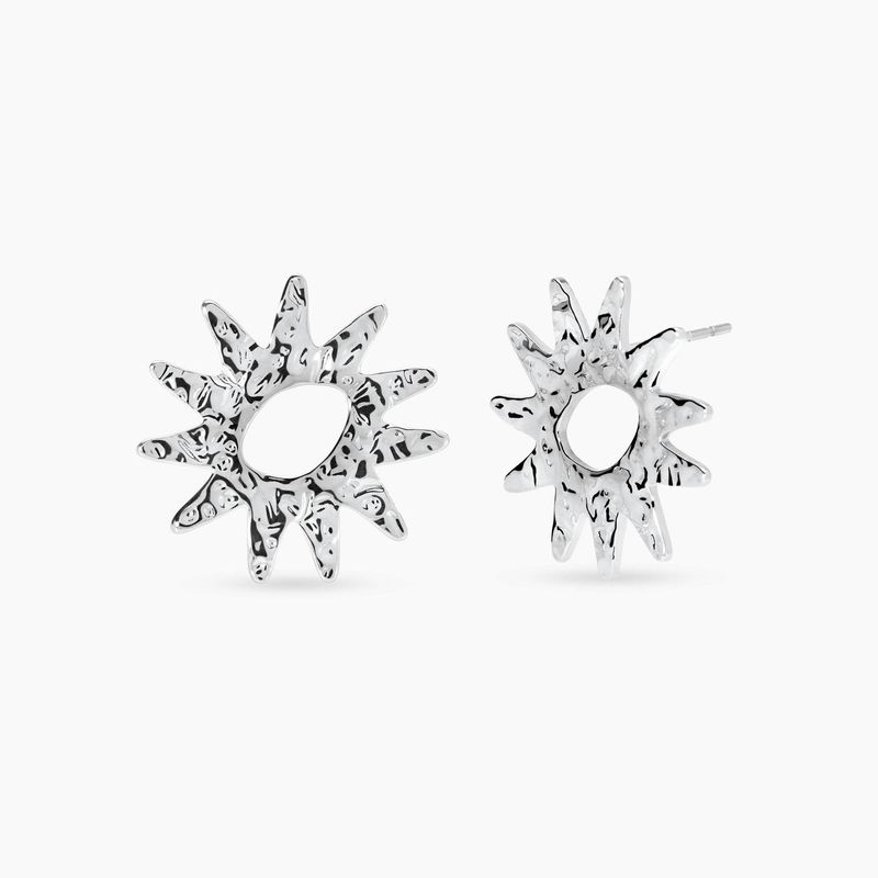 Orecchini sole effetto martellato - Style 68 Kidult