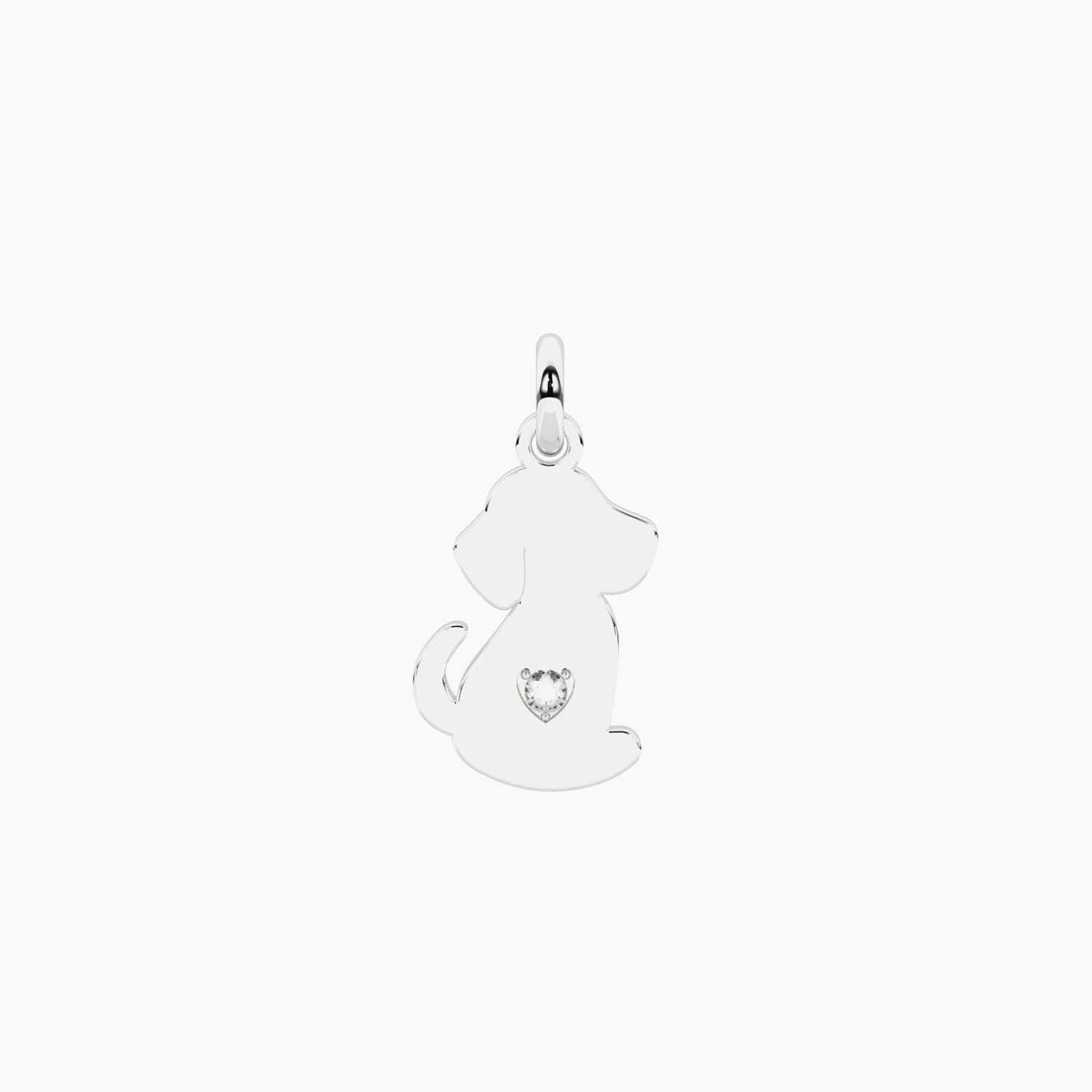 Ciondolo cane in acciaio - Tag-dog Kidult