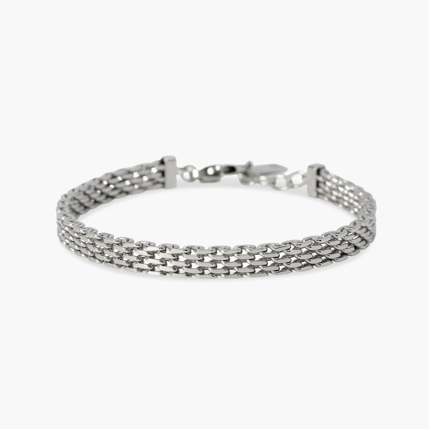 Bracciale in acciaio con maglia milano - Style 43 Kidult