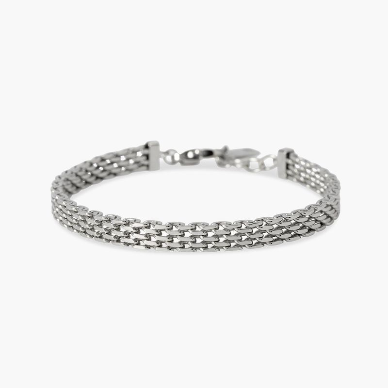 Bracciale in acciaio con maglia milano - Style 43 Kidult
